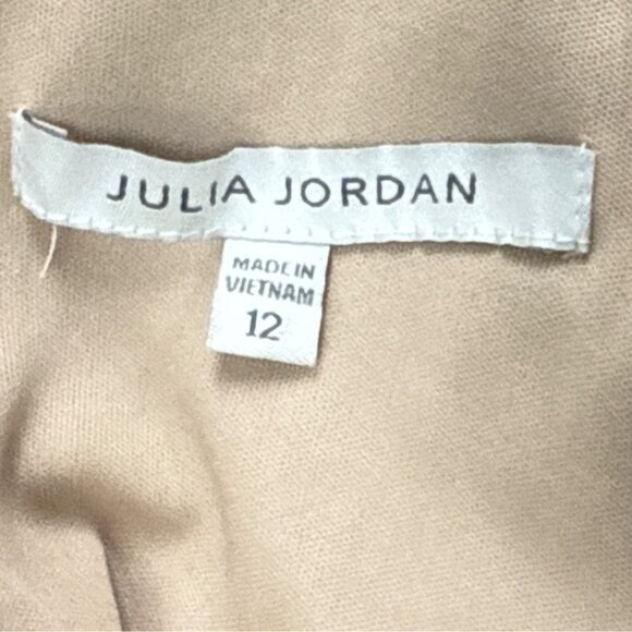 Julia Jordan Black & Nude Women’s Floral Lace Jumpsuit Halter Neck Sz 12 - Picture 11 of 13